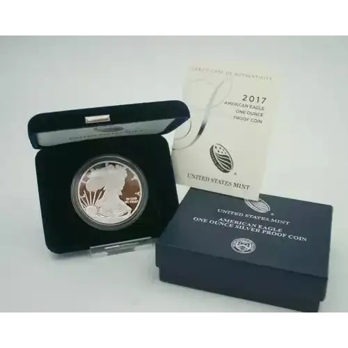 2017 W 1oz Silver Eagle  Proof - with Original Govt Packaging