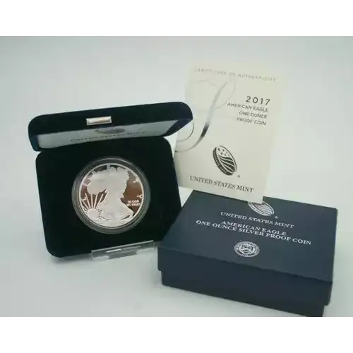 2017 W 1oz Silver Eagle  Proof - with Original Govt Packaging
