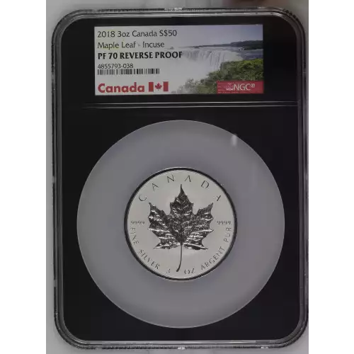 2018 3oz Maple Leaf - Incuse (2)