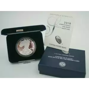 2018 W 1oz Silver Eagle  Proof - with Original Govt Packaging