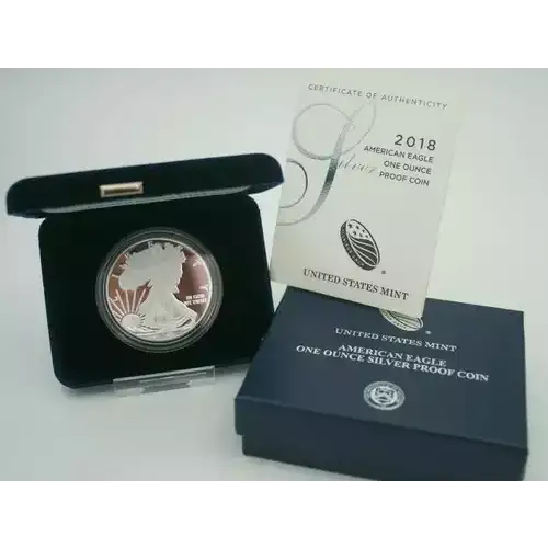 2018 W 1oz Silver Eagle  Proof - with Original Govt Packaging