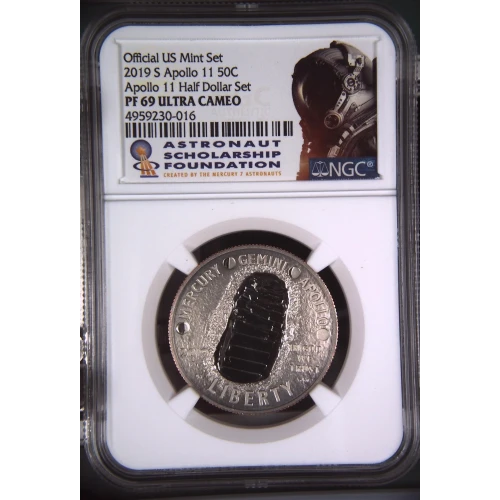2019 S Apollo 11 Half Dollar Set Official US Mint Set ULTRA CAMEO (2)