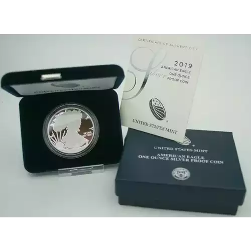 2019 W 1oz Silver Eagle  Proof - with Original Govt Packaging