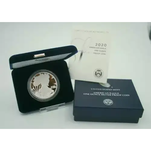2020 W 1oz Silver Eagle  Proof - with Original Govt Packaging