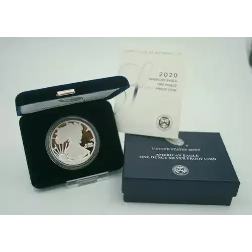 2020 W 1oz Silver Eagle  Proof - with Original Govt Packaging