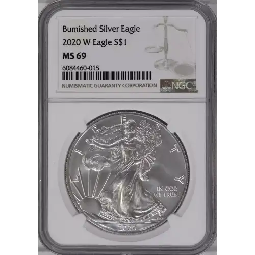 2020 W Burnished Silver Eagle