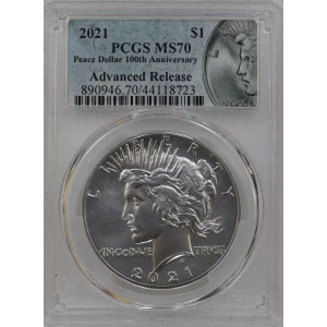 2021 $1 Peace Dollar 100th Anniversary Advanced Release (2)