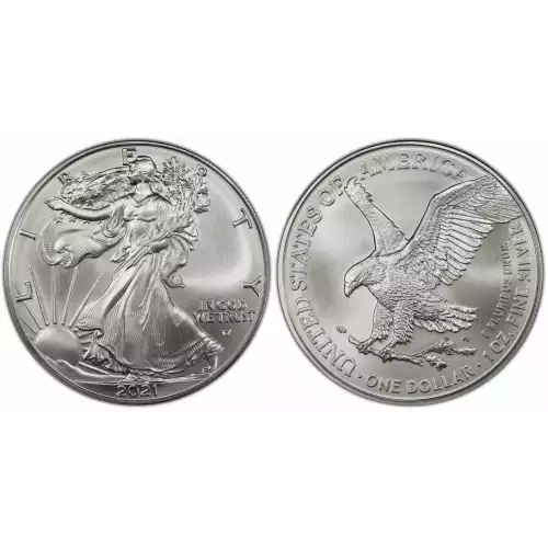 2021 1oz American Silver Eagle-Type 2 Reverse