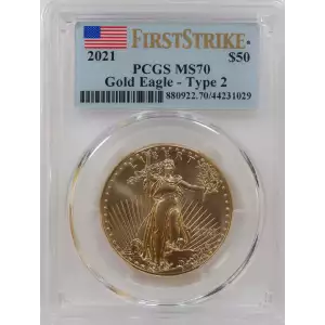 2021 $50 Gold Eagle - Type 2 First Strike (2)