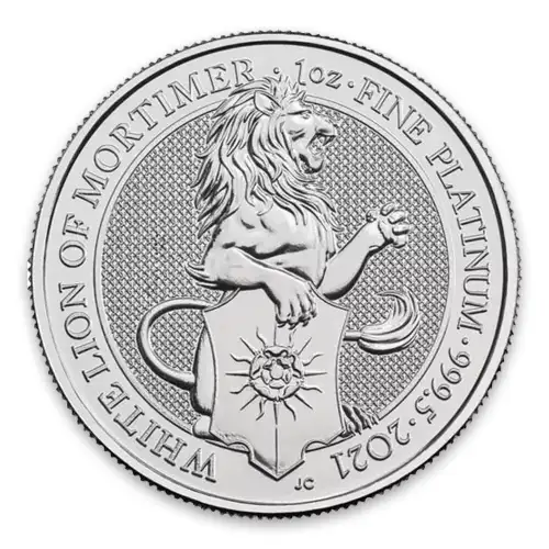 2021 Britain 1 oz Platinum Queen's Beasts The Lion of Mortimer (2)
