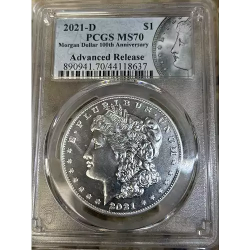 2021-D $1 Morgan Dollar 100th Anniversary Advanced Release