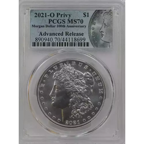 2021-O Privy $1 Morgan Dollar 100th Anniversary Advanced Release