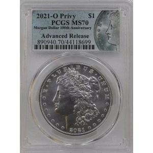 2021-O Privy $1 Morgan Dollar 100th Anniversary Advanced Release