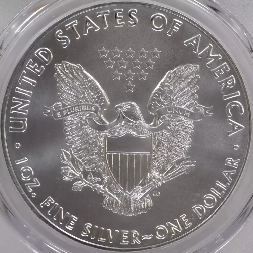 2021-(P) $1 Silver Eagle -T1 Emergency Issue Struck at Philadelphia First Day of Issue