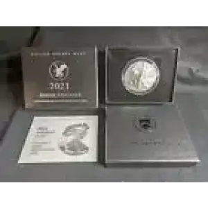 2021 W 1oz Type 2 Silver Eagle  Proof - with Original Govt Packaging