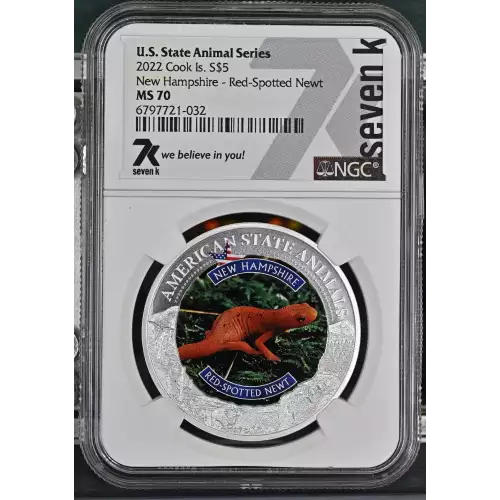 2022 New Hampshire Red-Spotted Newt U.S. State Animal Series (2)