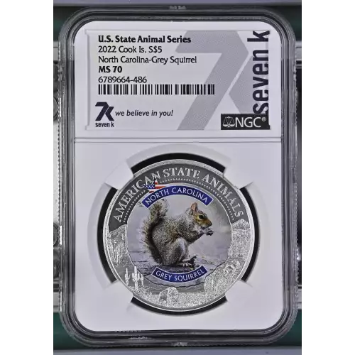 2022 North Carolina Grey Squirrel U.S. State Animal Series (2)