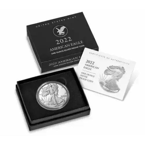 2022 S 1oz Silver Eagle  Proof - with Original Govt Packaging (2)