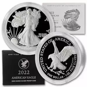 2022 W 1oz Silver Eagle  Proof - with Original Govt Packaging