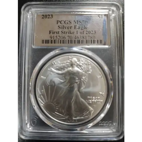 2023 $1 Silver Eagle First Strike 1 of 2023 SILVER FOIL