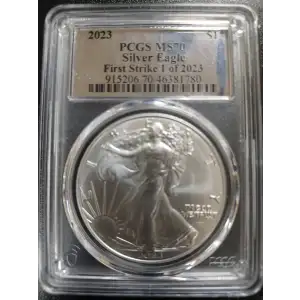 2023 $1 Silver Eagle First Strike 1 of 2023 SILVER FOIL