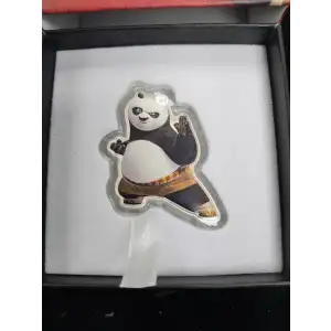 2023 NIUE KUNG FU PANDA 1 OZ SILVER PO SHAPED COIN