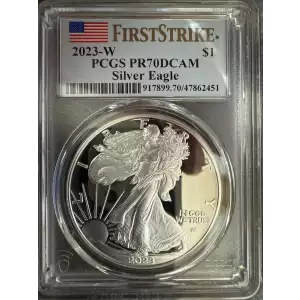 2023-W $1 Silver Eagle First Strike, DCAM