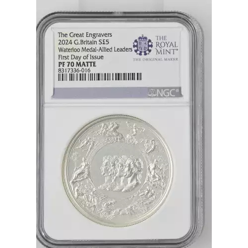 2024 2oz Waterloo Medal Allied Leaders-FDOI The Great Engravers MATTE (2)