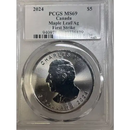 2024 $5 Maple Leaf/Ag First Strike Steven Rosati