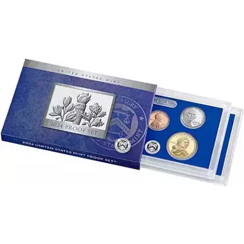 2024 Clad Proof Set: Complete 10-Coin Set, with Box and COA  (2)