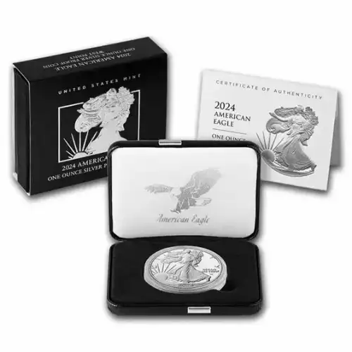 2024 W 1oz Silver Eagle  Proof - with Original Govt Packaging