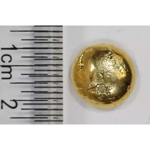 24K Hand Poured Gold Button