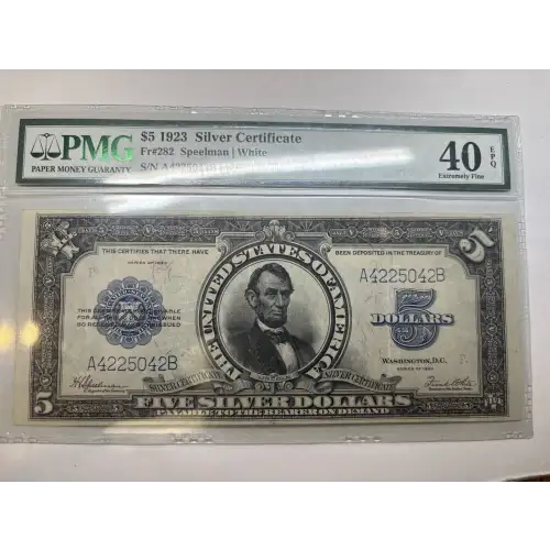 $5 1923 Blue Silver Certificates 282