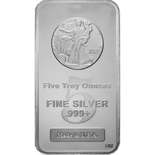 5oz Generic Silver Bar (5)