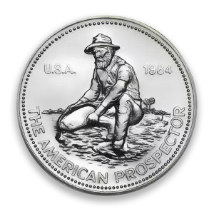 Any Year 1oz Engelhard Silver Prospector Round (2)