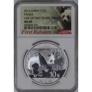 CHINA, PEOPLE'S REPUBLIC Silver 10 YUAN