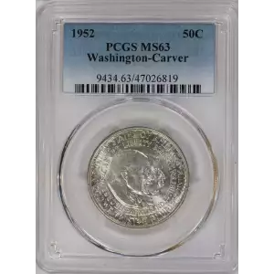 Classic Commemorative Silver---Carver/Washington Commemorative 1951-1954-Silver- 0.5 Dollar