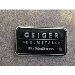 Geiger - 50 gram Silver Bar (2)