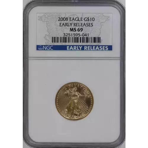 Gold Bullion-Gold Eagles--$10 Gold Eagle 1/4 oz -Gold- 10 Dollar