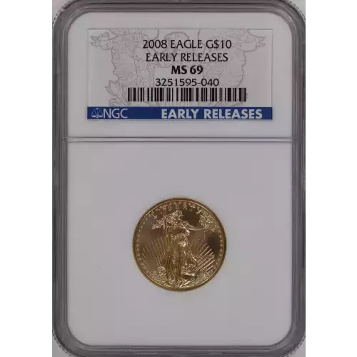 Gold Bullion-Gold Eagles--$10 Gold Eagle 1/4 oz -Gold- 10 Dollar