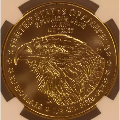 Gold Bullion-Gold Eagles--$25 Gold Eagle 1/2 oz -Gold- 25 Dollar