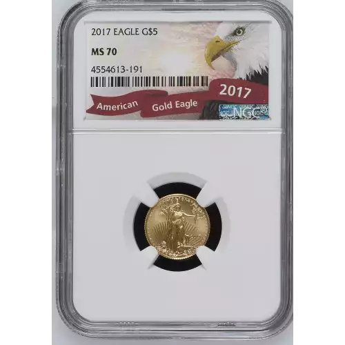 Gold Bullion-Gold Eagles--$5 Gold Eagle 1/10 oz -Gold- 5 Dollar