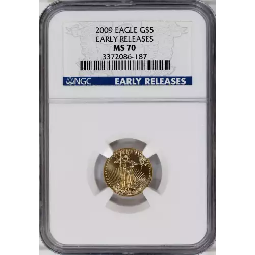 Gold Bullion-Gold Eagles--$5 Gold Eagle 1/10 oz -Gold- 5 Dollar