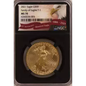Gold Bullion-Gold Eagles--$50 Gold Eagle 1 oz -Gold- 50 Dollar