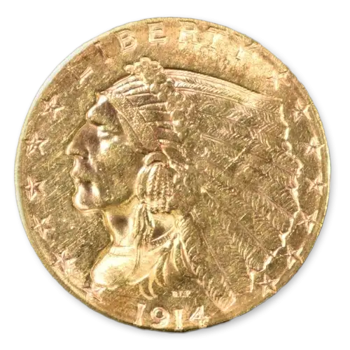 Indian $2.5 (1908 - 1929) - Circ