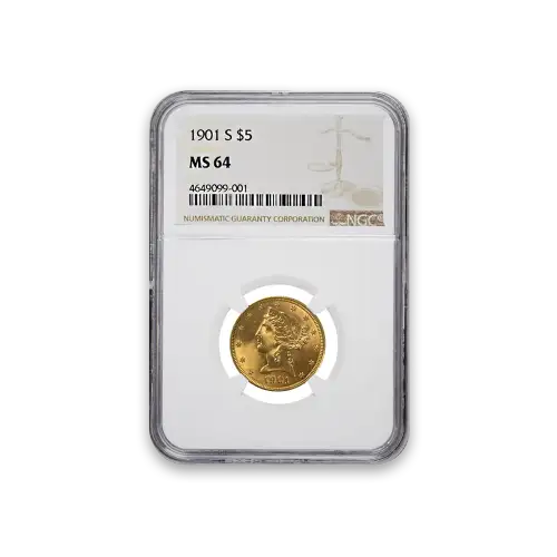 Liberty Head $5 (1839 – 1908) - PCGS - MS64