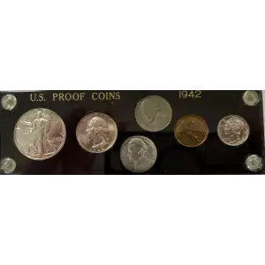 Mint Proof Set - 1942 5 Coins ($0.91 FV) - Set (2)