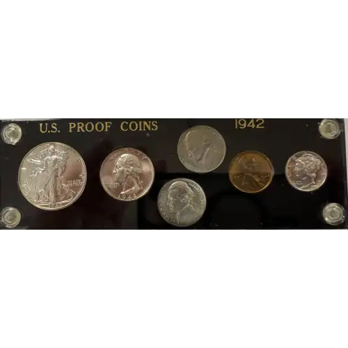 Mint Proof Set - 1942 5 Coins ($0.91 FV) - Set (2)