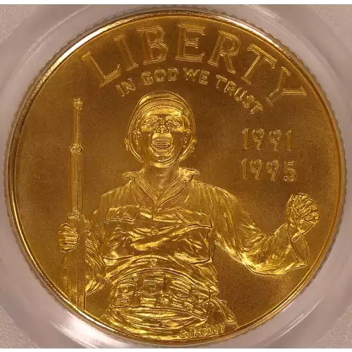 Modern Commemoratives --- 50th Anniversary of World War II 1991 -1995-Gold- 5 Dollar (3)