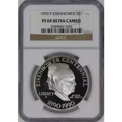 Modern Commemoratives --- Eisenhower Centennial 1990-Silver- 1 Dollar